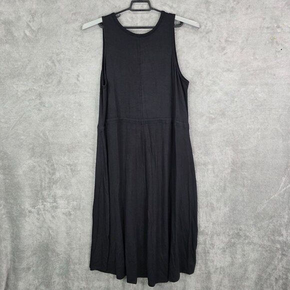 Womens The Limited Black Sleeveless Midi Dress Rayon Spandex Blend Size XXL - Picture 6 of 9